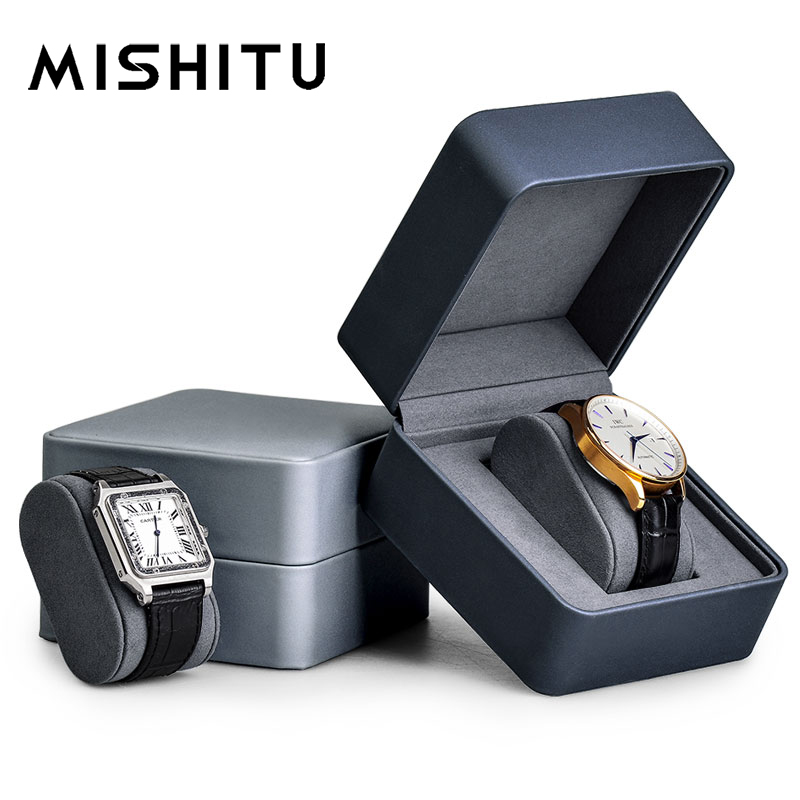 Best Jewelry Watches - Mishitu Grids Horloge Doos Pu Lederen