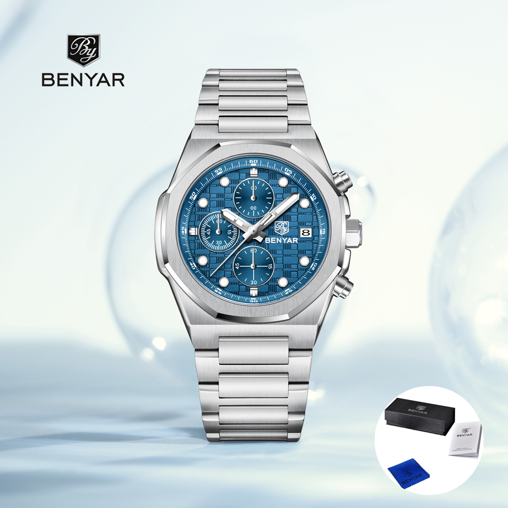 Mens Mechanical Watch - 2023 Nieuwe BENYAR heren Horloges Top