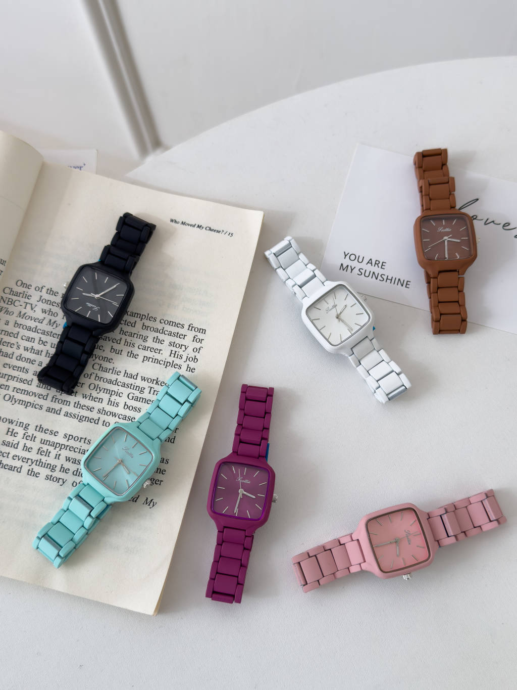 Jewelry Watches Luxury - Modevolle, minimalistische luxe horloge met vierkante