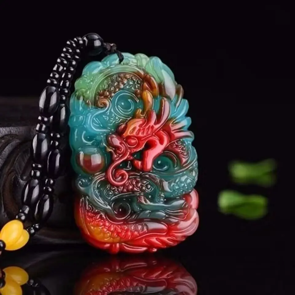 Luxury Gifts Jewelry & Watches Namfleg Mostar - Echte Jade Draak Hanger Ketting Hangers