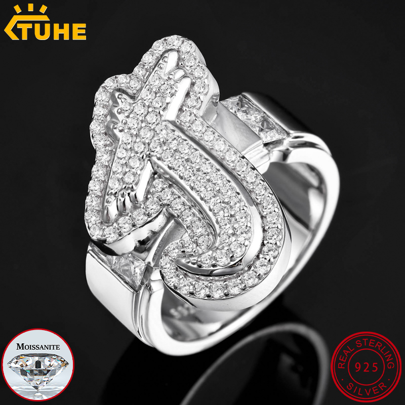 Moissanite Ring - TUHE Iced Out Moissanite Op Maat