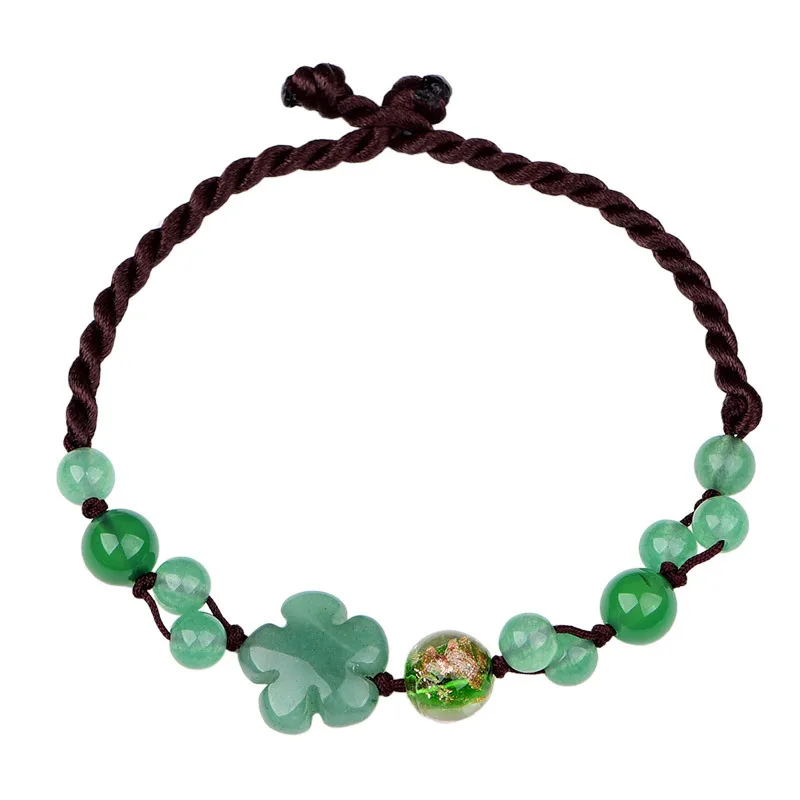 Luxury Gifts Jewelry & Watches Namfleg Mostar - Jade Bloem Enkelbanden Voor Vrouwen Sieraden