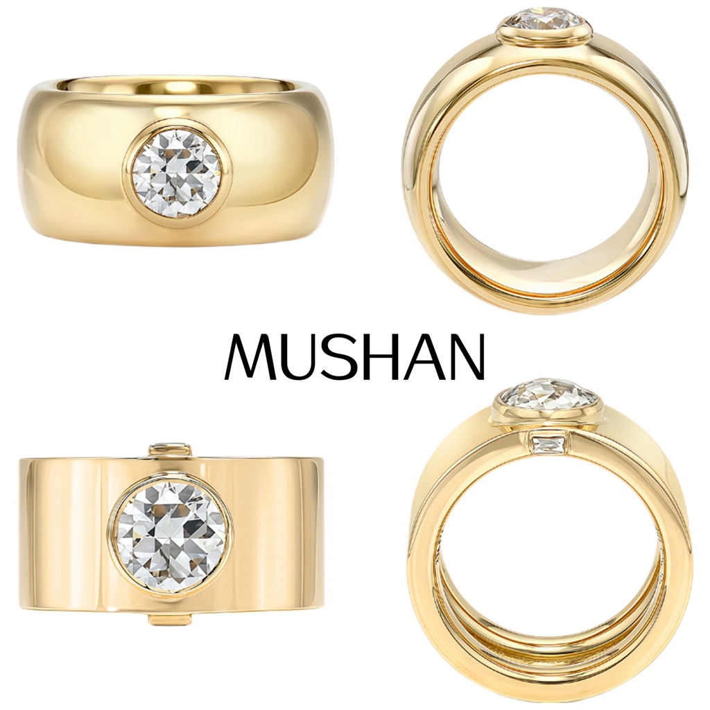 Moissanite Ring - MUSHAN Op maat gemaakte sieraden 925