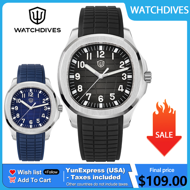 Jewelry Watches Vintage - Watchdives WD008 38mm Dive Herenhorloge VH31