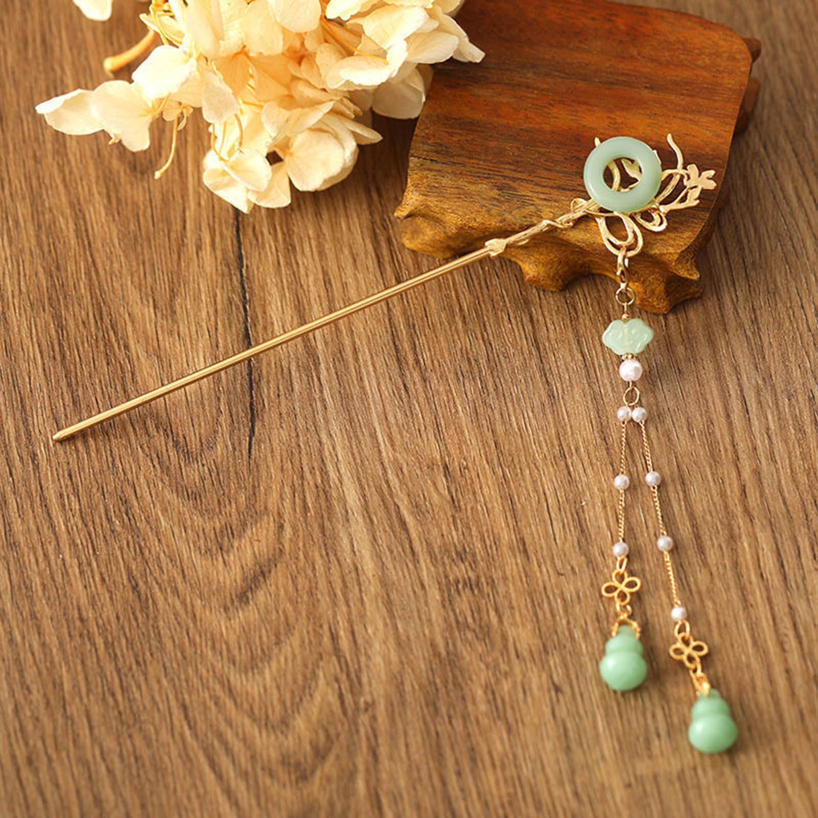 Shop Jewelry & Watches Near Me - Chinese Stijl Glazen Haarspeld Voor Vrouwen