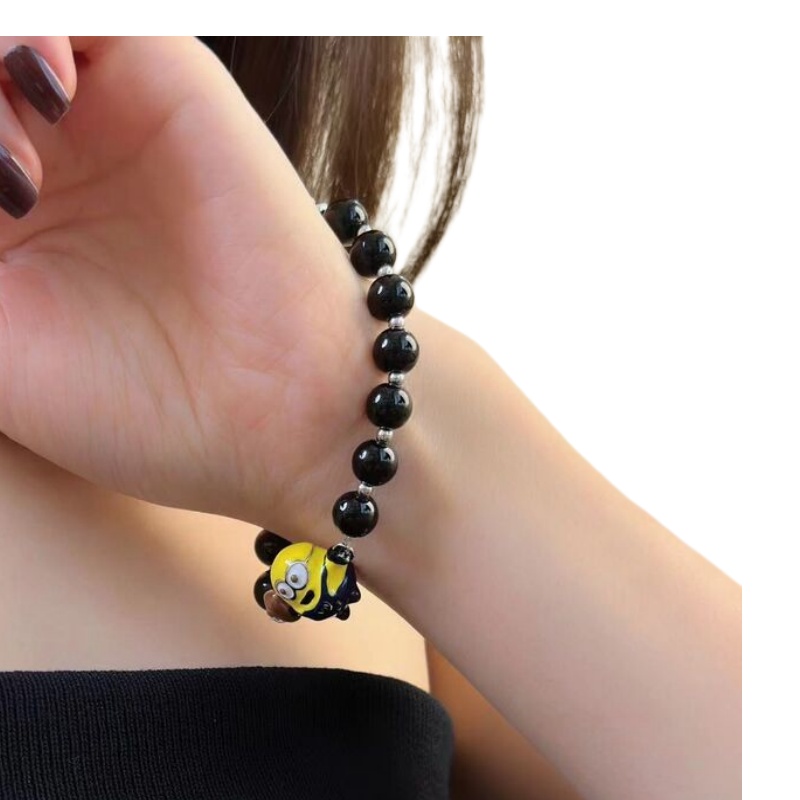 Luxury Gifts Jewelry & Watches Namfleg Mostar - Minimalistische Minion kralenarmband | Schattige cartoon