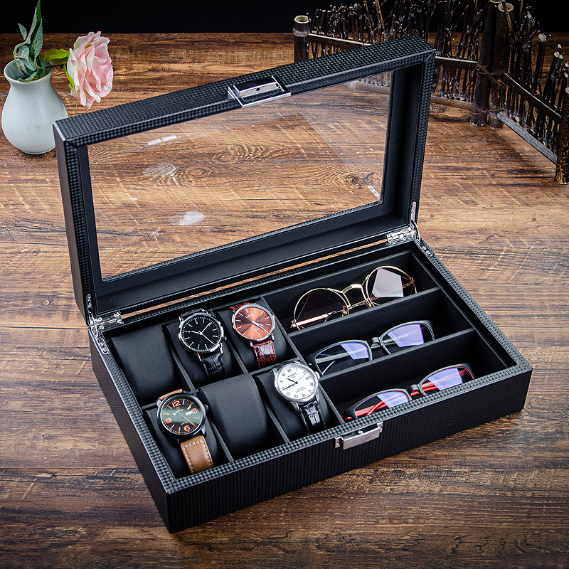 Best Jewelry Watches - Horlogedoos Vitrinekast Glazen opbergtas Zonnebril opbergdoos