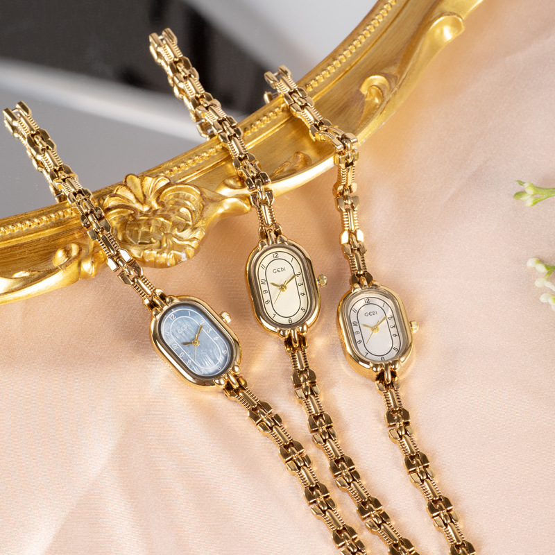 Jewelry Watches Vintage - Vintage armbandhorloge dames retro gouden polshorloge