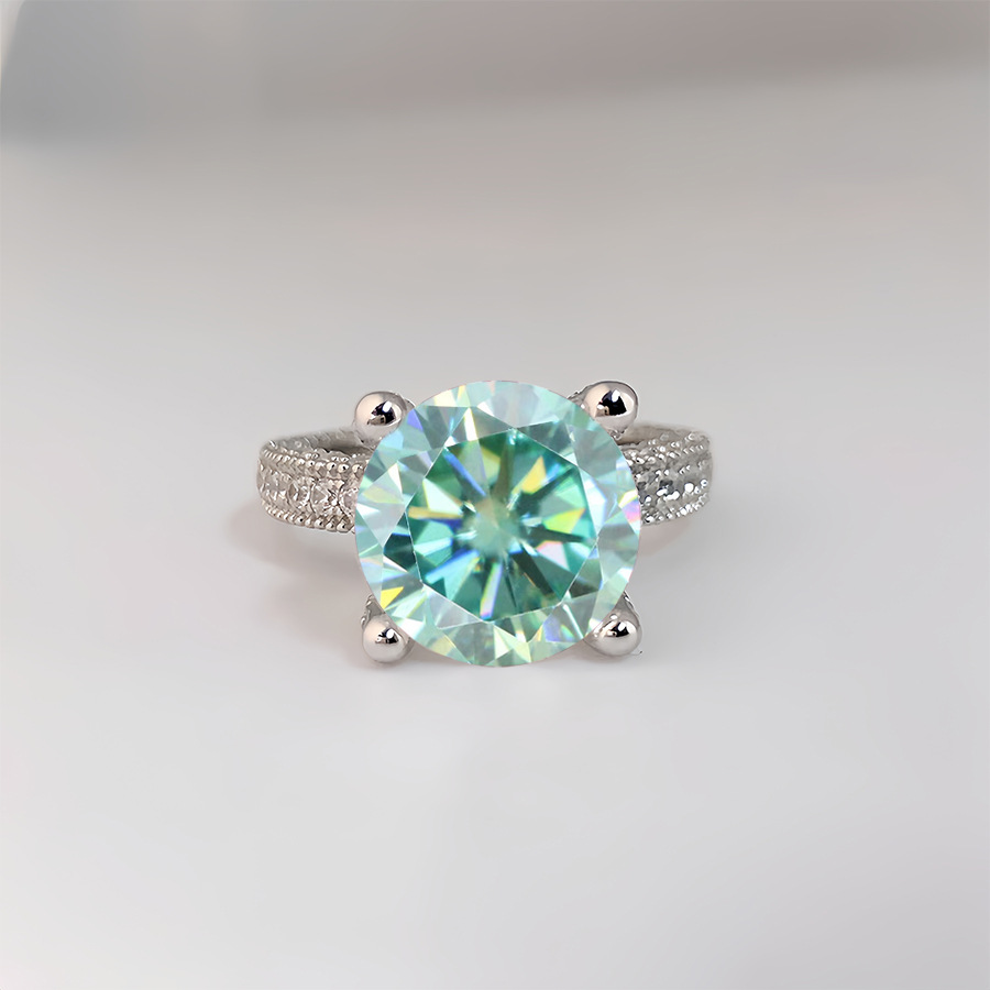 5 karaat echte Moissanite diam - Moissanite Ring recensie en prijs