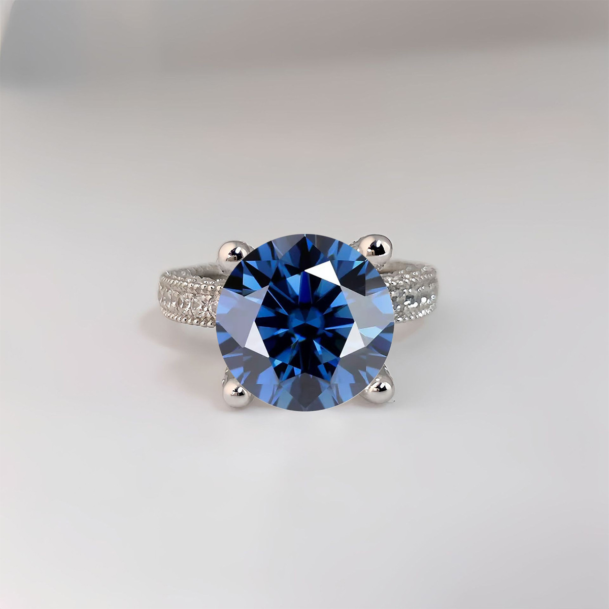5 karaat echte Moissanite diam - Moissanite Ring recensie en prijs