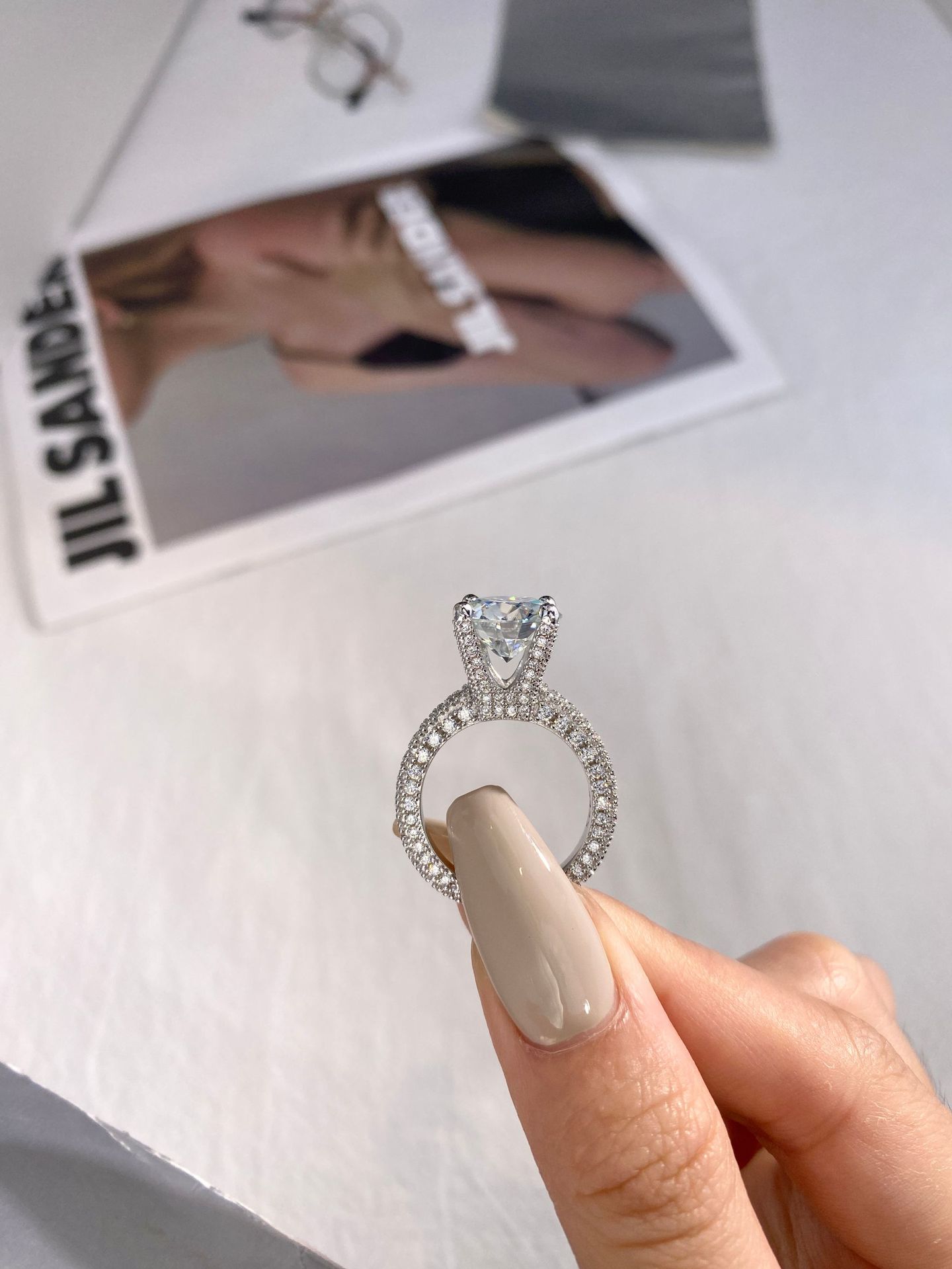 5 karaat echte Moissanite diam - Moissanite Ring recensie en prijs