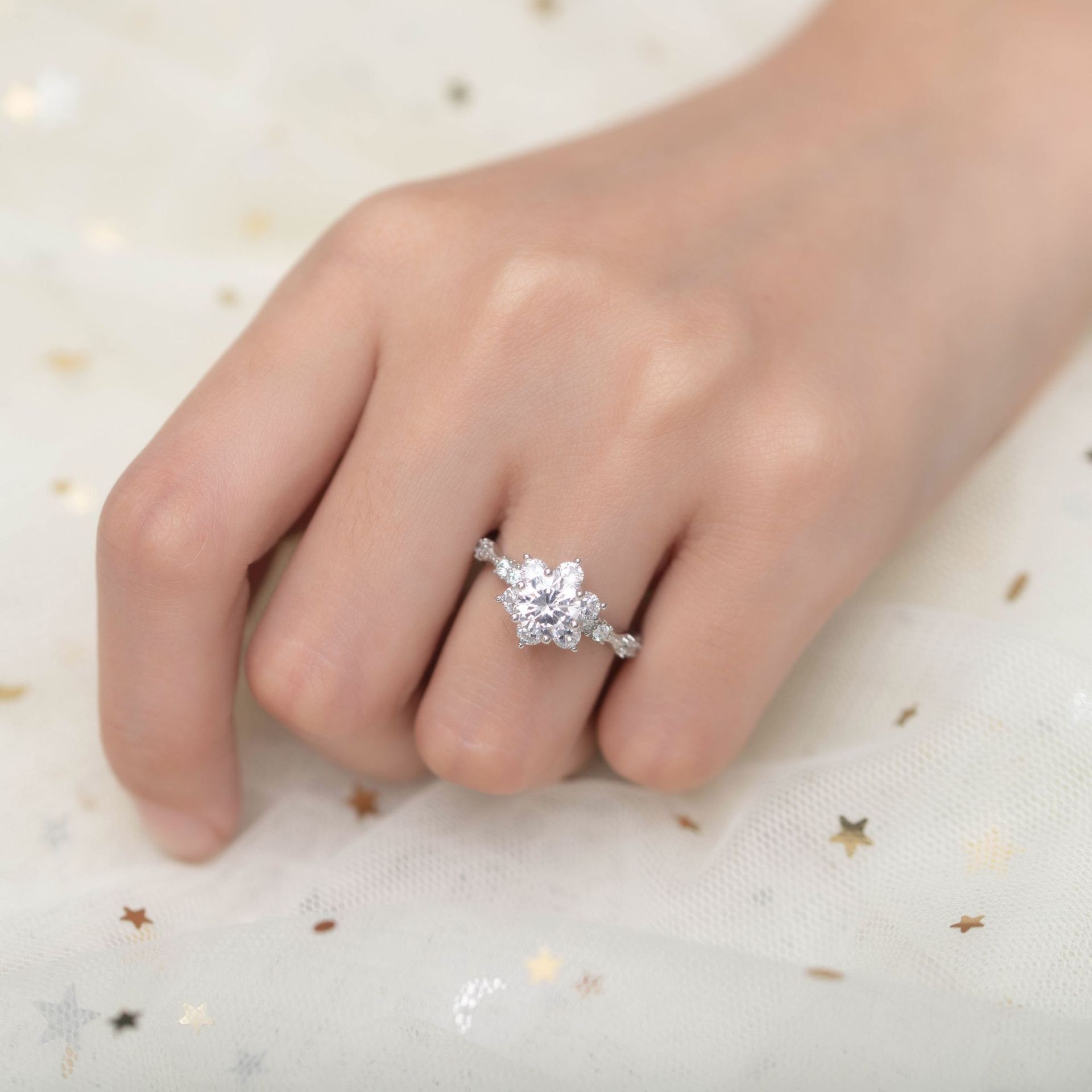 YANHUI Echte PT950 Platina Moi - Moissanite Ring recensie en prijs