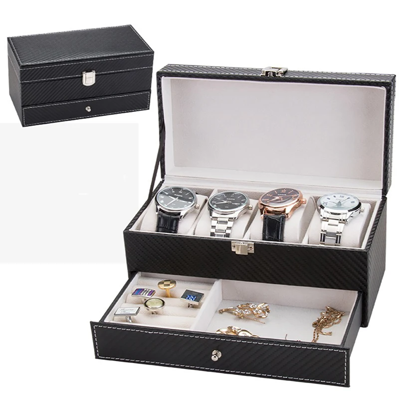 4-slots horlogedozen Dubbele k - Best Jewelry Watches recensie en prijs