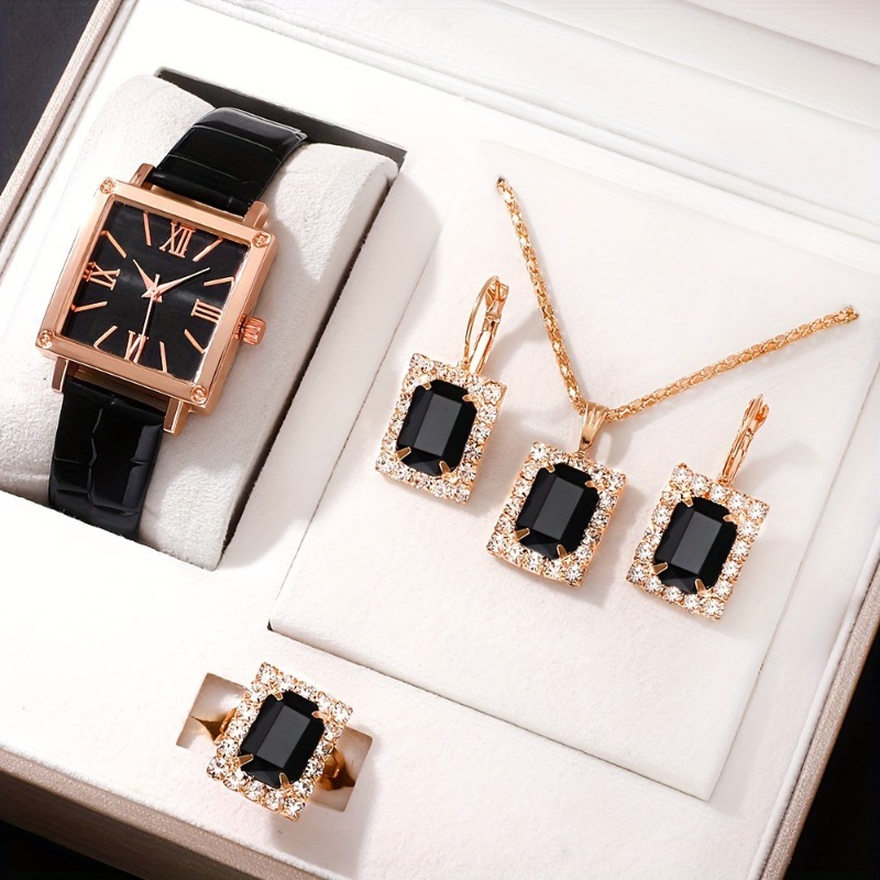 5-delige dameshorloge set, vin - Jewelry Watches Vintage recensie en prijs