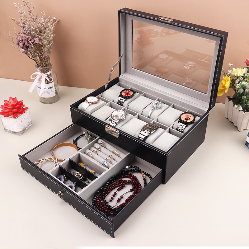 12-roosters horlogedoos PU led - Best Jewelry Watches recensie en prijs