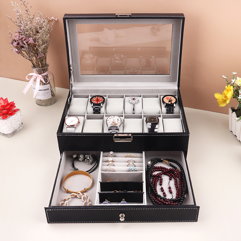 12-roosters horlogedoos PU led - Best Jewelry Watches recensie en prijs