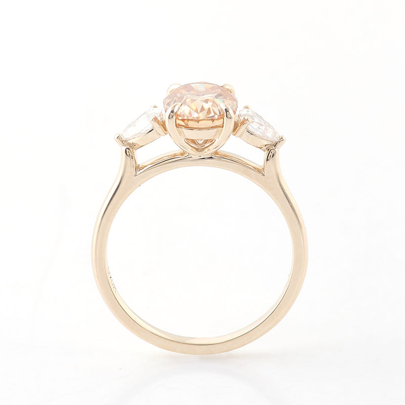 Provence 10K Geel Goud Drie St - Moissanite Ring recensie en prijs