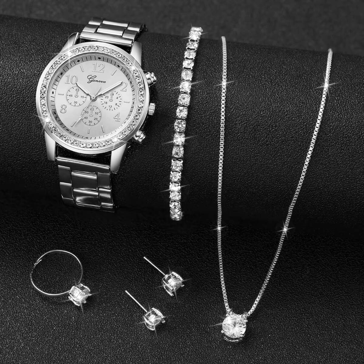 6 stks/set mode strass damesho - Jewelry Clasp Watches recensie en prijs