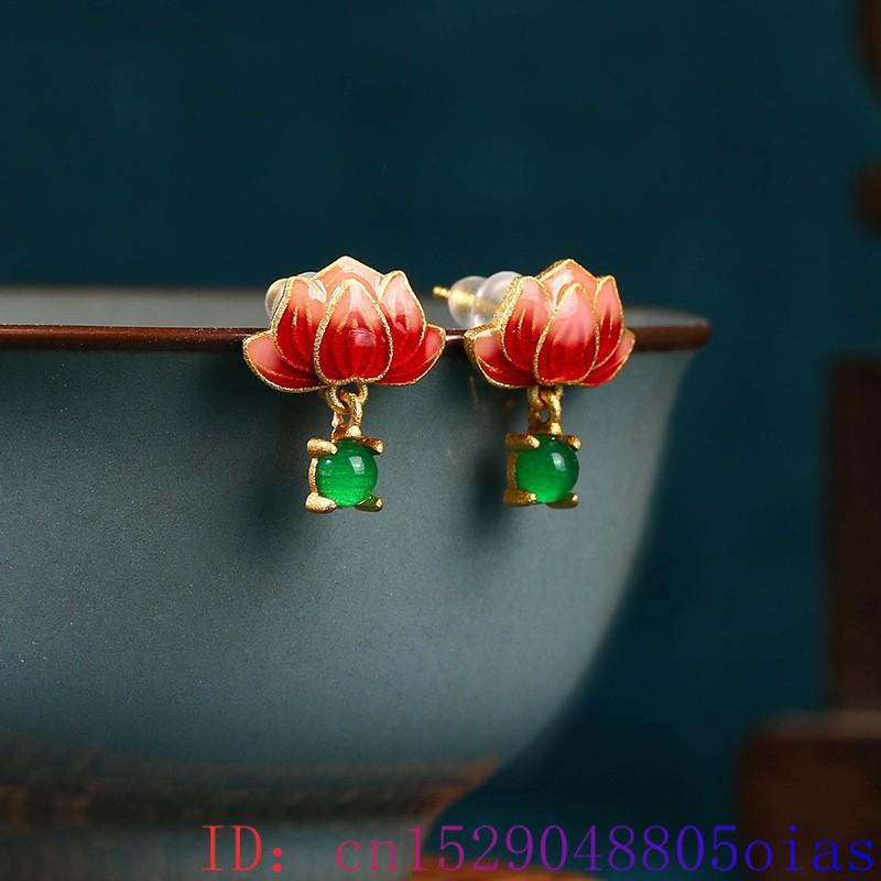 Groene Echte Jade Lotus Oorbel - Luxury Gifts Jewelry & Watches Namfleg Mostar recensie en prijs