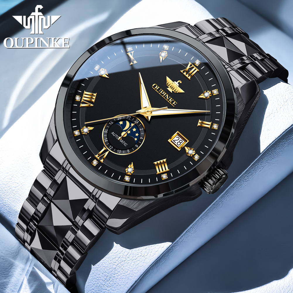 OUPINKE 3265 herenhorloge maan - Mens Mechanical Watch recensie en prijs