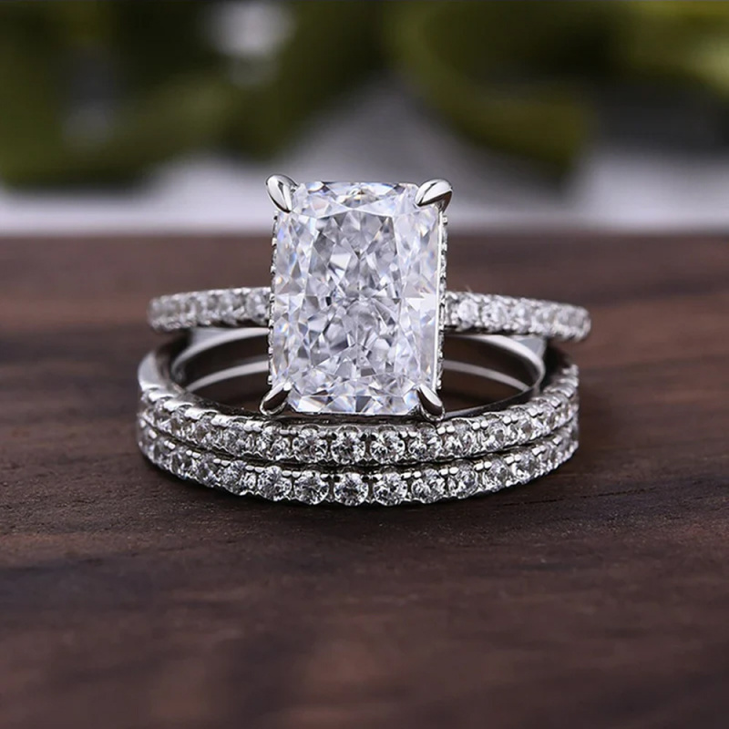 Vergulde koperen 925 sterling  - Moissanite Ring recensie en prijs