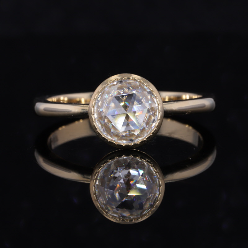 10k geelgouden verlovingsring  - Moissanite Ring recensie en prijs