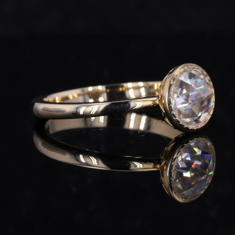 10k geelgouden verlovingsring  - Moissanite Ring recensie en prijs