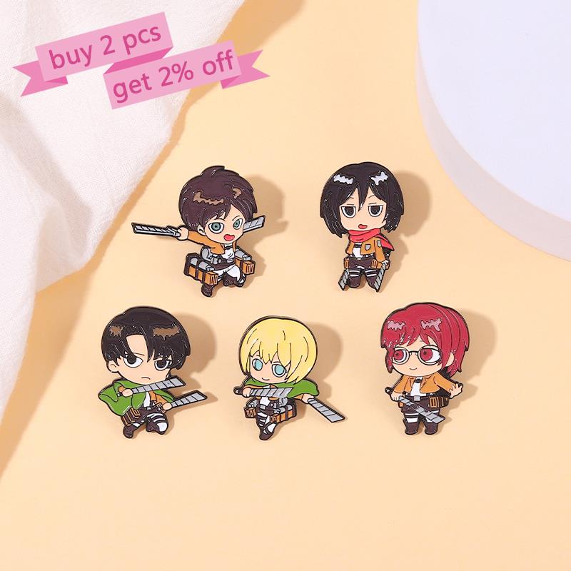 Aanval op Titan Chibi Emaille  - Levi Jewelry & Watches Inc recensie en prijs