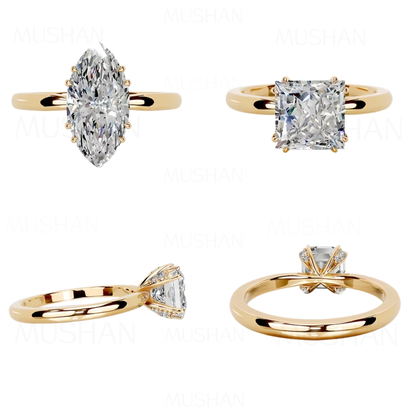 MUSHAN Op Maat Gemaakte Sierad - Moissanite Ring recensie en prijs