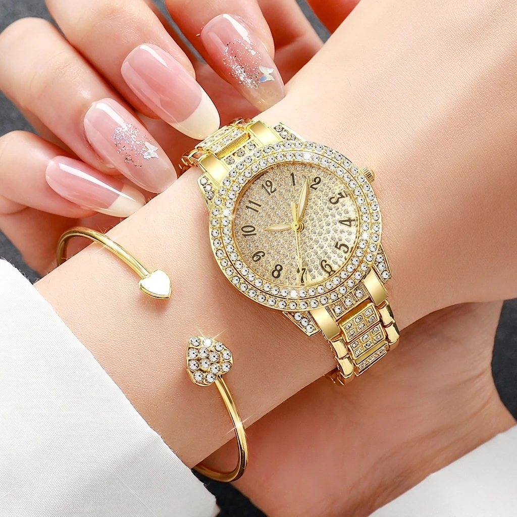 6PCS Fashion Rhinestone Damesh - Jewelry Clasp Watches recensie en prijs