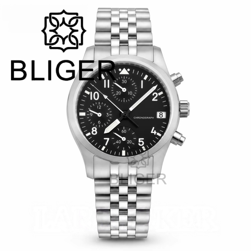 BLIGER Volledig zwart geborste - Mens Mechanical Watch recensie en prijs