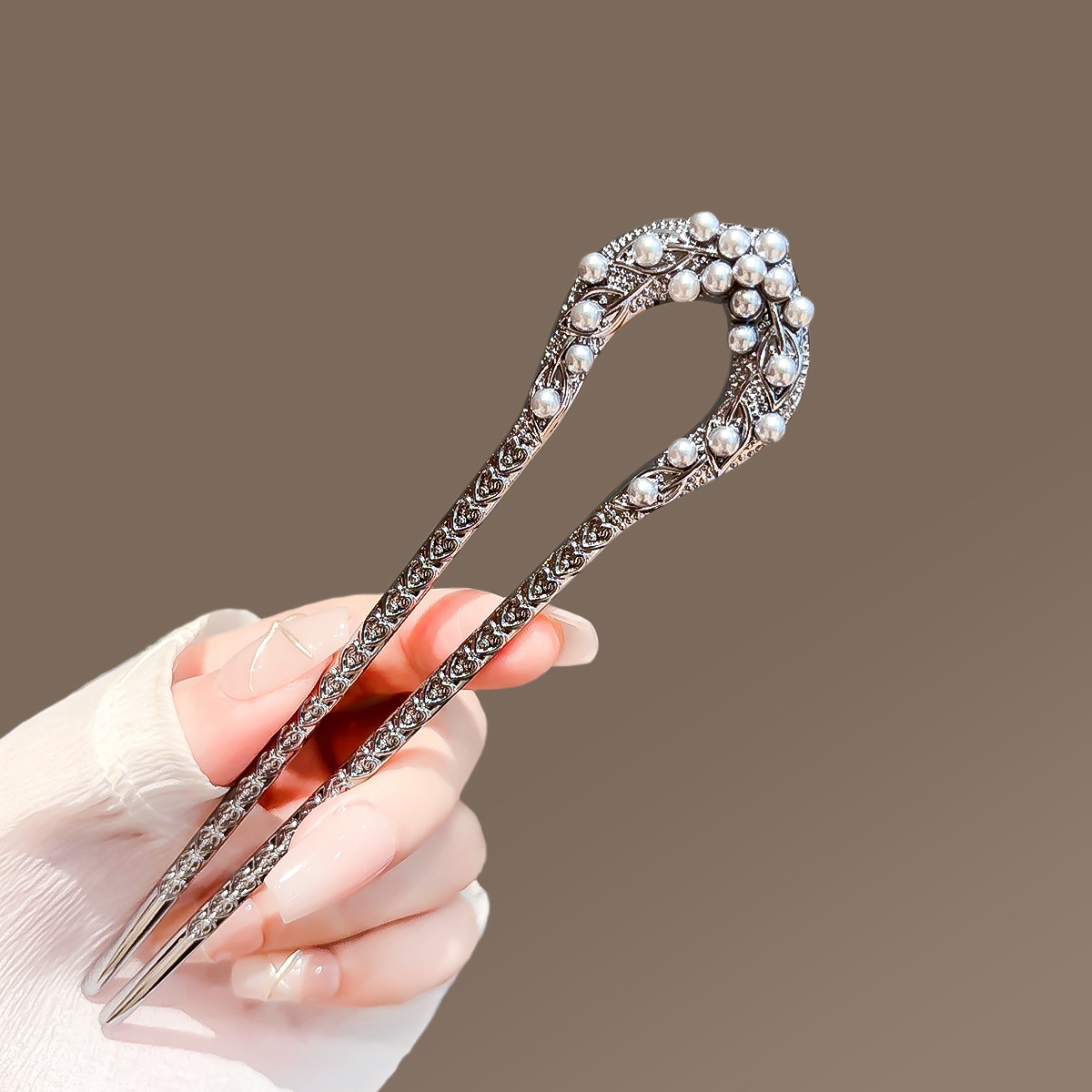 Nieuwe Parel U-vormige Haarspe - Shop Jewelry & Watches Near Me recensie en prijs