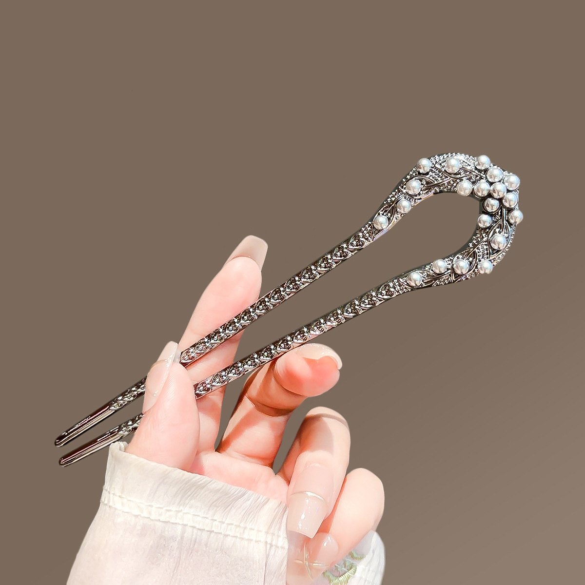 Nieuwe Parel U-vormige Haarspe - Shop Jewelry & Watches Near Me recensie en prijs