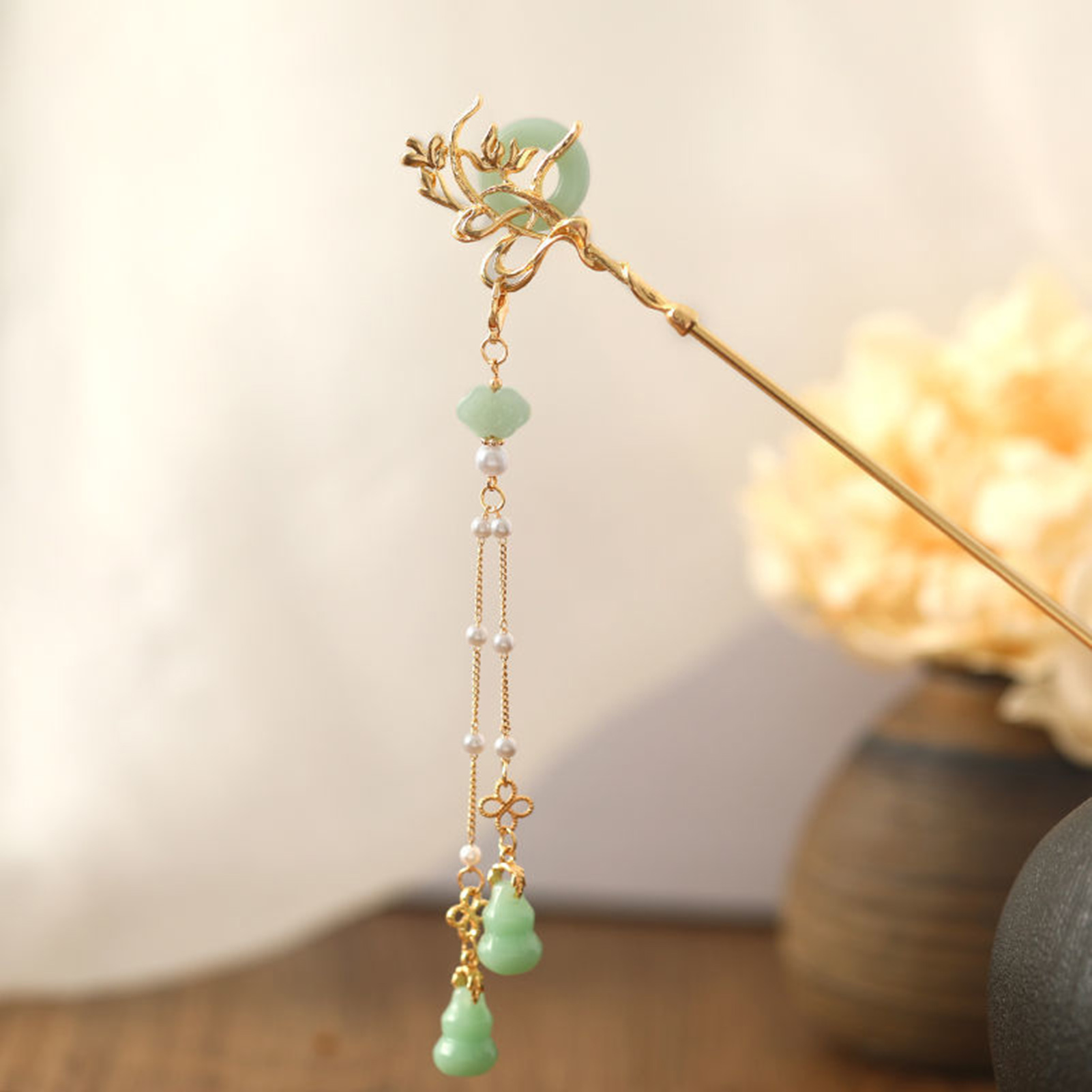Chinese Stijl Glazen Haarspeld - Shop Jewelry & Watches Near Me recensie en prijs