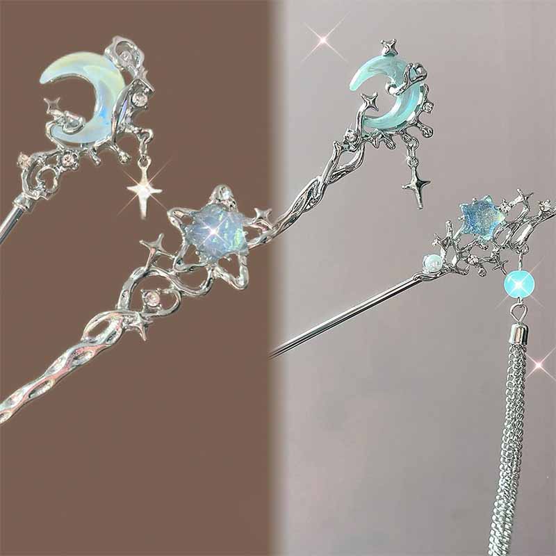 Maansteen Ster Maan Haar Stok  - Shop Jewelry & Watches Near Me recensie en prijs