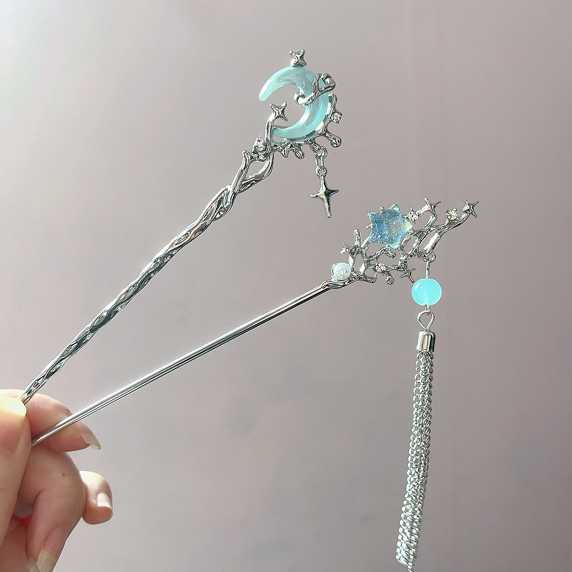 Maansteen Ster Maan Haar Stok  - Shop Jewelry & Watches Near Me recensie en prijs
