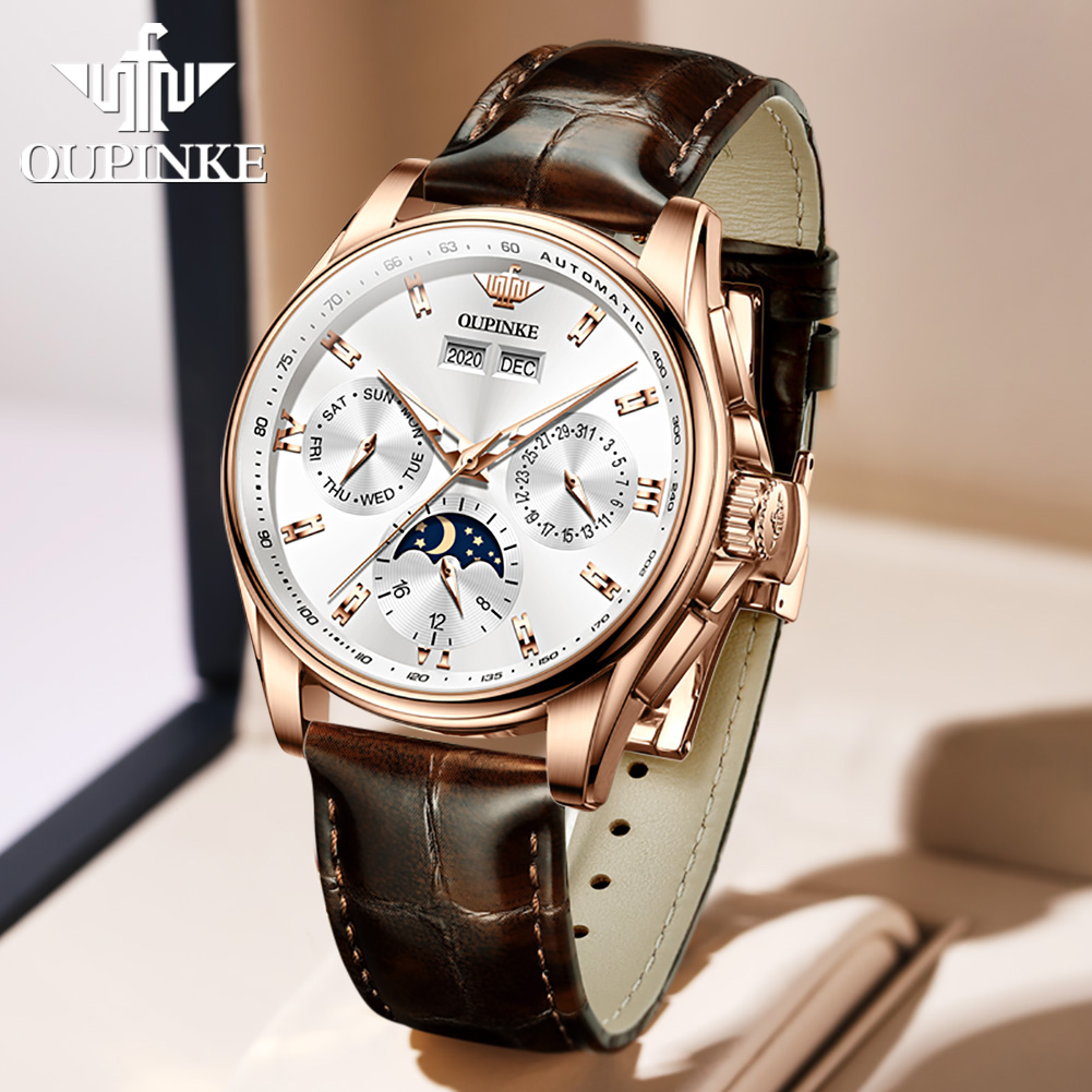 OUPINKE herenhorloges casual t - Mens Mechanical Watch recensie en prijs