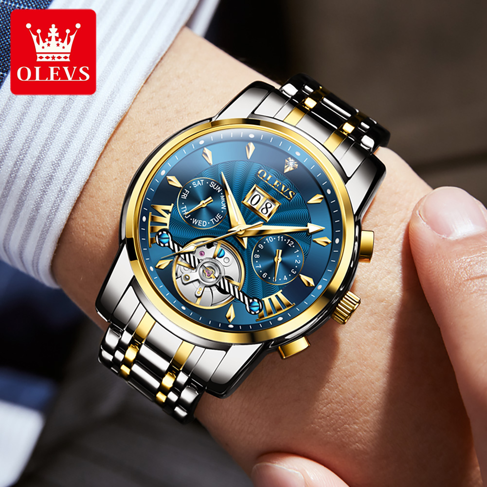 OLEVS Herenhorloges Luxe mode  - Mens Mechanical Watch recensie en prijs