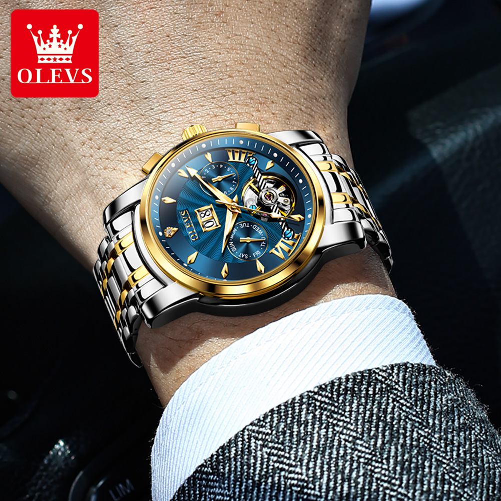 OLEVS Herenhorloges Luxe mode  - Mens Mechanical Watch recensie en prijs